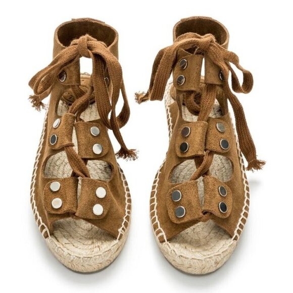 Bimba y Lola suede espadrille sandals - Picture 1 of 8